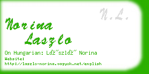 norina laszlo business card